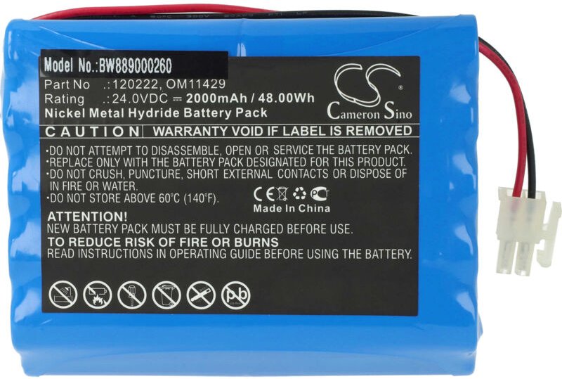 Akku kompatibel mit Cardioline 3 Digital Medizintechnik (2000mAh, 24V, NiMH) - Vhbw