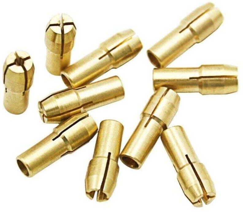 10er-Pack XU-Elektrowinkelschleifer, 3-Backen-Messingbohrfutter (0,8 mm), hochwertiges, langlebiges und zuverlässiges Pr...