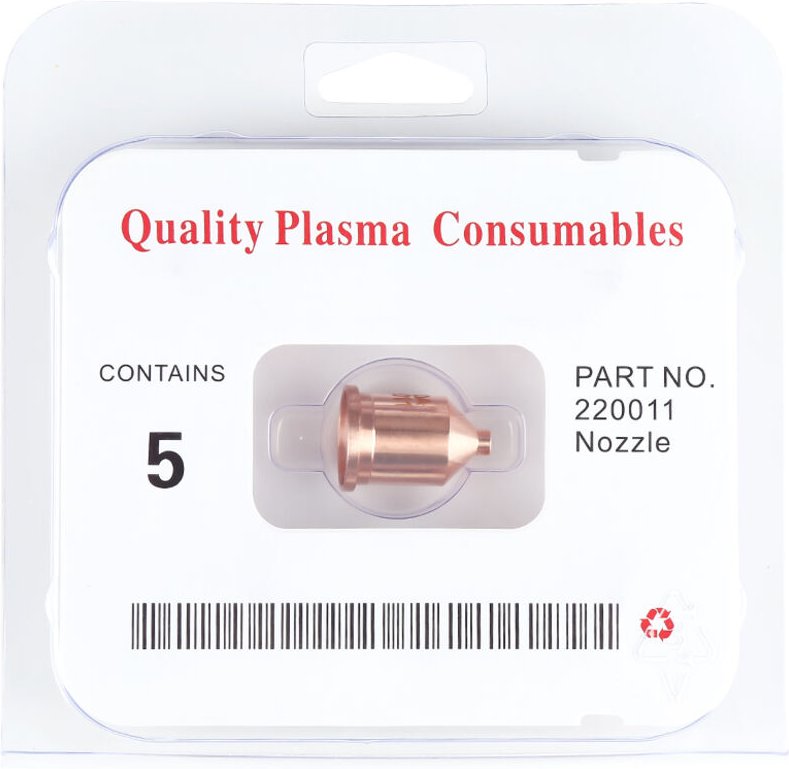 5-teiliges Verbrauchsmaterialset 220011 für Plasmaschneidbrenner MAX1650