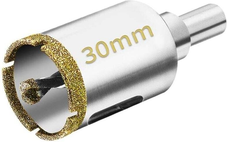 30 mm Diamant-Lochsäge mit Zentrierführungsbohrer, Fliesenlochsäge mit Diamantbeschichtung, Diamantkernbohrer für Glas, ...
