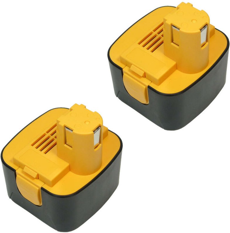 2x Trade-shop Premium Akku Ni-MH Akku 12V / 2500mAh für Panasonic EY6405 EY6405FQKW EY6406 EY6406FQKW EY6406NQKW EY6407 ...