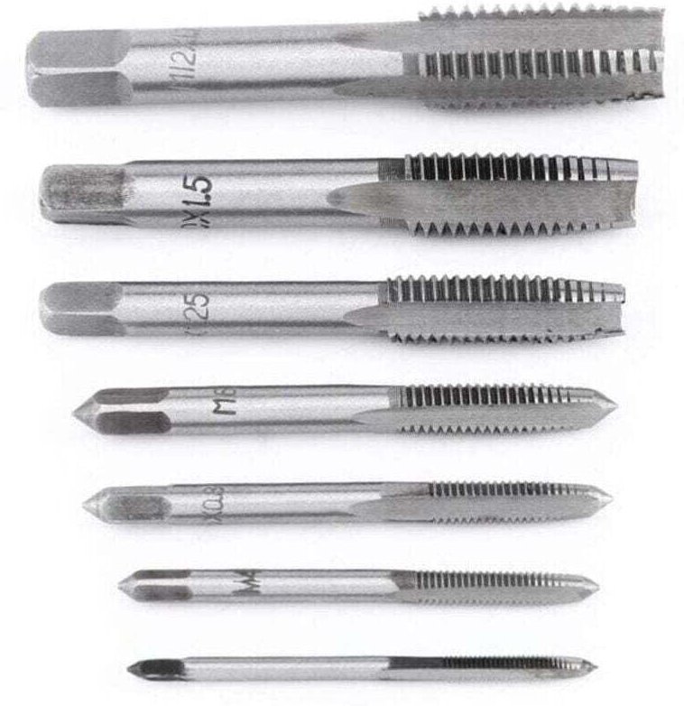 7-teiliges metrisches Gewindebohrer-Set für Stahllager (M3-M12)