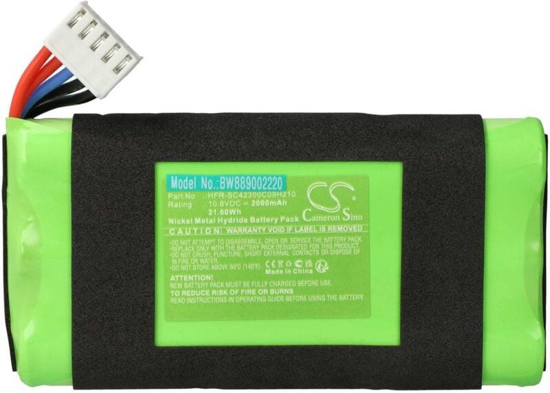 Vhbw - Akku kompatibel mit jbl BassPro Go Lautsprecher Boxen Speaker (2000 mAh, 10,8 v, NiMH)