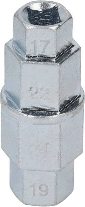 Zoternen - Motorrad-Sechskant-Achswerkzeug, spezieller Schlüssel zum Entfernen der Vorderradachse, 17 19 22 24 mm, Silbe...