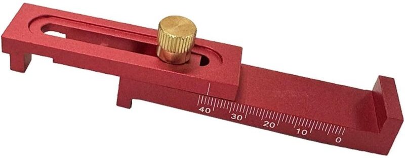 CCYKXA Tischkreissägen-Schlitzeinsteller mit Messgeräteregler, verstellbare Einstecklehre für Holzarbeiter