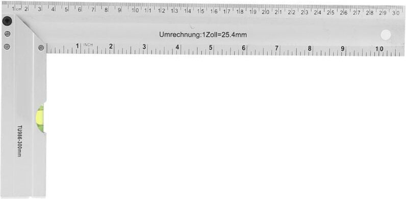 Ergonomisch geformter rechtwinkliger Lineal, praktisches 90-Grad-Lineal für Schreinerwerkzeuge