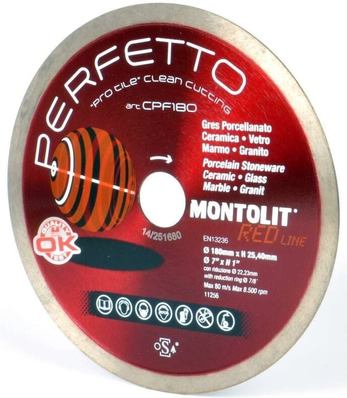 Diamantscheibe 200 Mm Fž£r Feinsteinzeug Empfindliche Keramikteile Glas Marmor Granit Montolit Cermont Cpf200