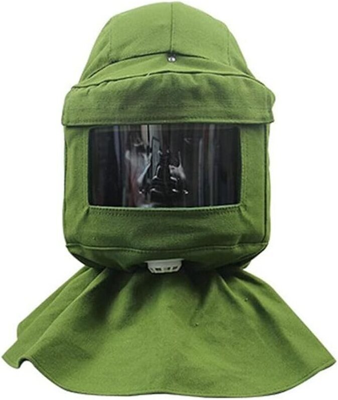 Cloche de sablage, écharpe de sablage, masque anti-vent, anti-sablage, outils de protection contre la poussière, masque ...