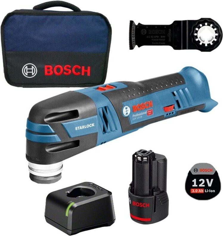 Bosch - Akku-Multi-Cutter gop 12V-28 / 1x 3,0 Ah Akku + Ladegerät im Softbag
