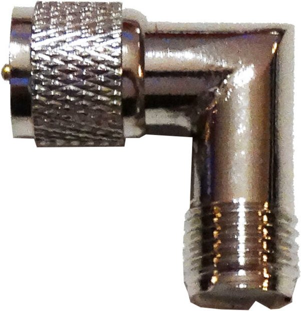 Antennenadapter Mini-UHF-Stecker / Mini-UHF-Winkelbuchse