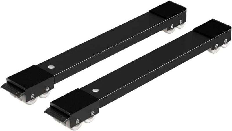 2er Set Mobile Waschmaschinen-Transportrollen unter Fahrgestell für Waschmaschine, Kühlschrank, Trockner, Gefrierschrank...