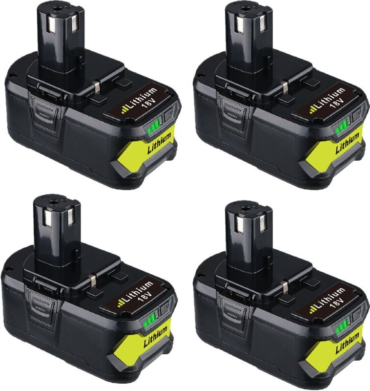 Thumbnail - Pdstation - 4X8.0Ah 18V Lithium Akku Ersatz für Ryobi One Plus Akku P104 P108 P102 P103 P105 P107 P109 P122 BPL-1815 BPL...