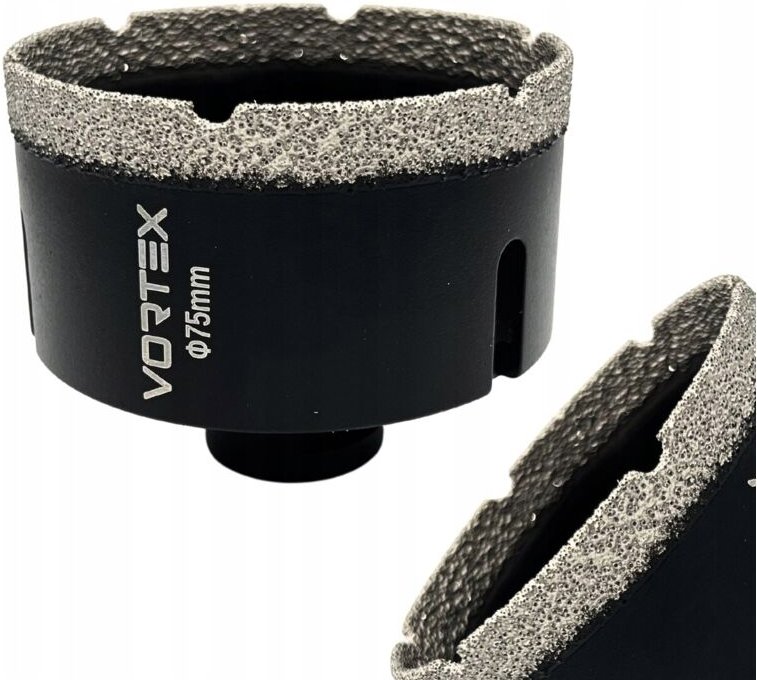 Diamant-Kernbohrer 75mm für Fliesen und Steinzeug VORTEX M14