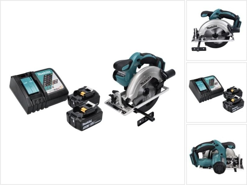 Makita - dss 611 rt Akku Handkreissäge 18 v 165 mm + 2x Akku 5,0 Ah + Ladegerät