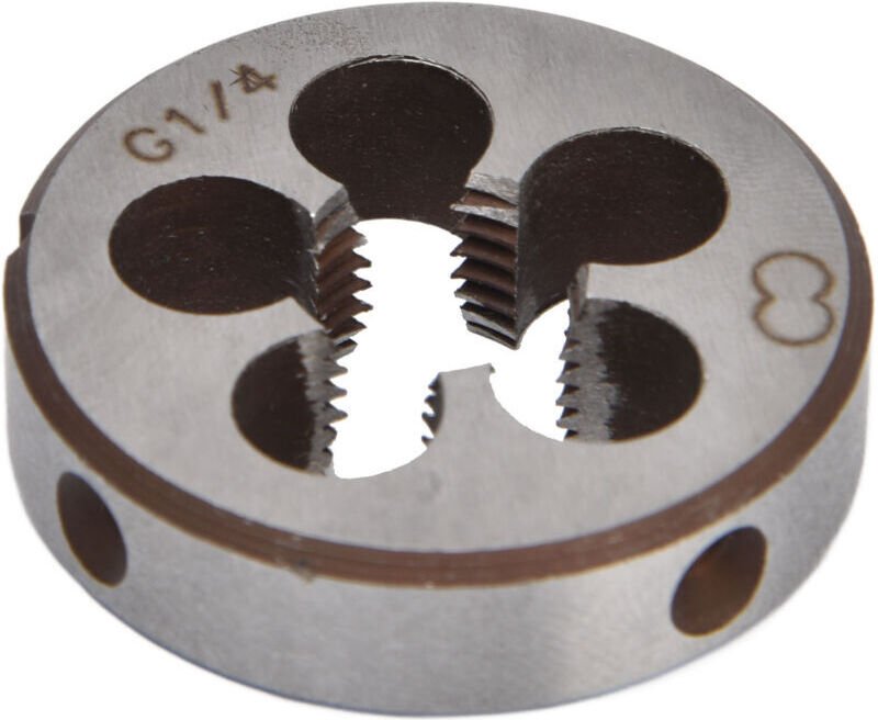 Gewindeschneidschneideisen aus legiertem Stahl G1/4, 5-Loch-Präzisionswerkzeug zum Gewindeschneiden von Rohren, leichtes...