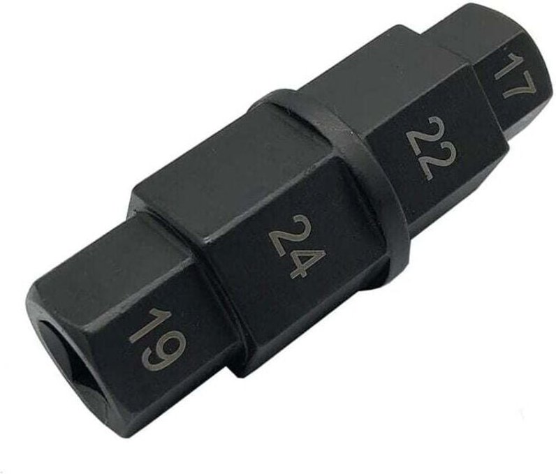 Innensechskant-Steckschlüssel für Vorder- und Hinterradachse von Motorrädern 17/19/22/24 mm