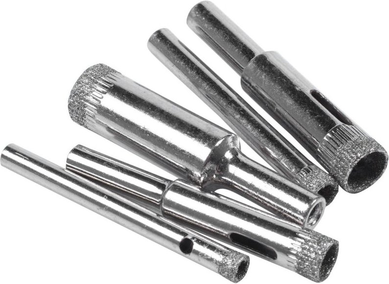 5-teiliges Diamant-beschichtetes Kernlochsäge-Bit-Set-Tool für Fliesen, Marmor, Glas, Keramik, 5/6/8/10/12 mm