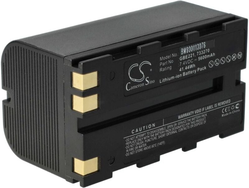 vhbw Akku kompatibel mit Leica TS02, TPS400, TPS800, TPS700 Lasermessgerät, Messgerät (5600 mAh, 7,4 V, Li-Ion)