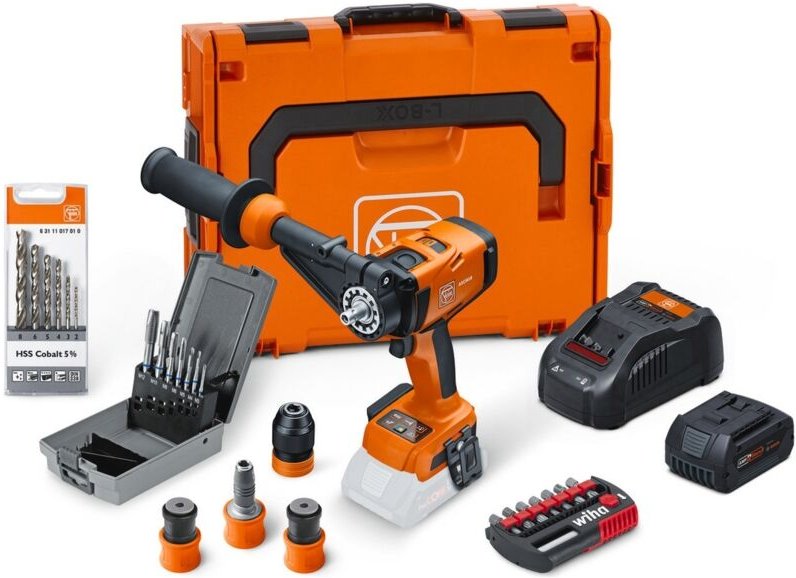 FEIN 4-Gang Akku-Bohrschrauber ASCM 18-4 QM AS Metal Advanced Top Set, incl. 1x Akku GBA 5 Ah, Schnellladegerät, Zubehör...