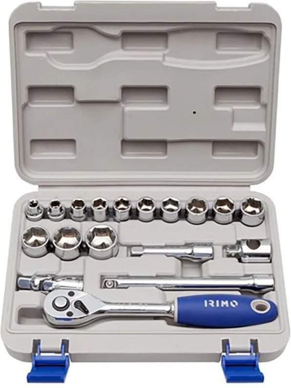 Llave vaso jgo 18 pz+carraca