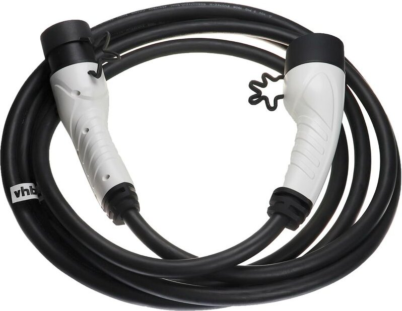 Vhbw - Ladekabel Typ 2 zu Typ 2 kompatibel mit Jeep Wrangler phev, Renegade phev Elektroauto, 3-phasig, 32 a, 22 kW, 5 m