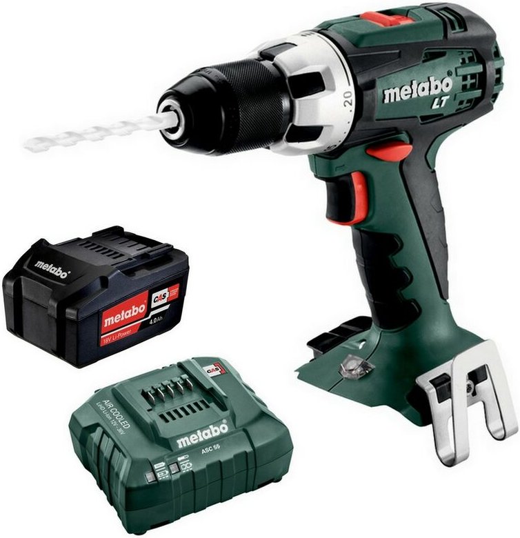 Metabo Akku-Bohrschrauber BS 18 LT solo + Akku 4,0Ah + Ladegerät ASC 55