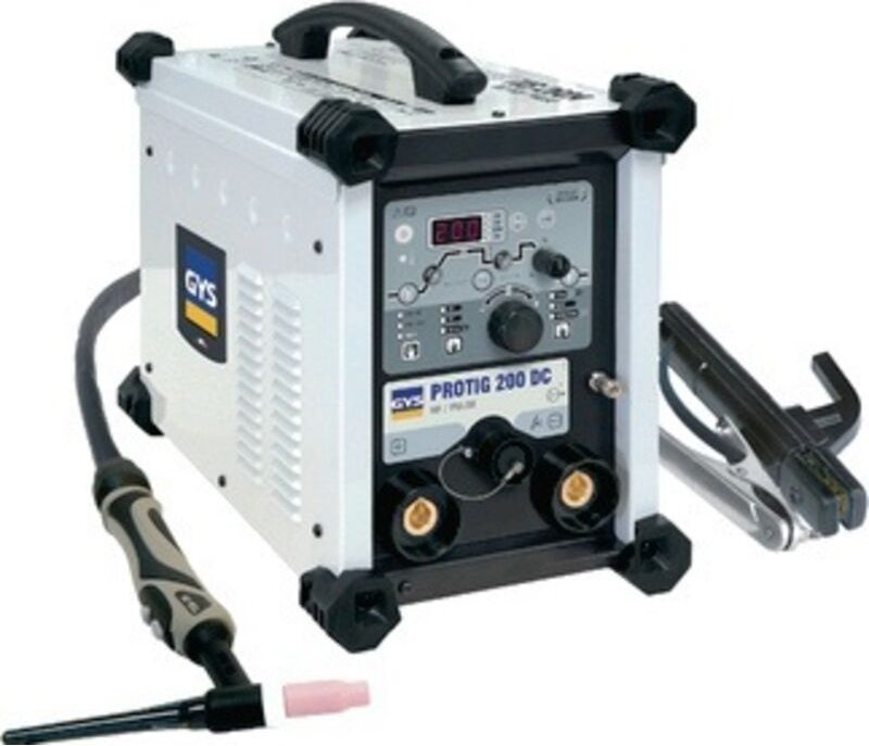 TIG-Schweißanlage PROTIG 200 DC HF mit Zubehör 5-200 A gasgekühlt