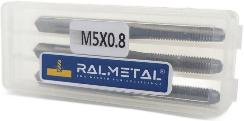 Handgewindebohrer M5 x 0,8 DIN 352/3 6H HSS - 3er-Set