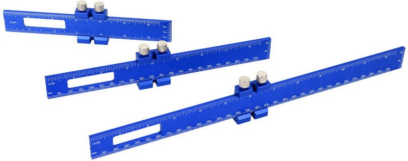 3-teiliges Präzisions-Taschenlineal für die Holzbearbeitung, 6/8/12 Zoll Präzisionslineal, T-Typ Präzisions-Taschenlinea...