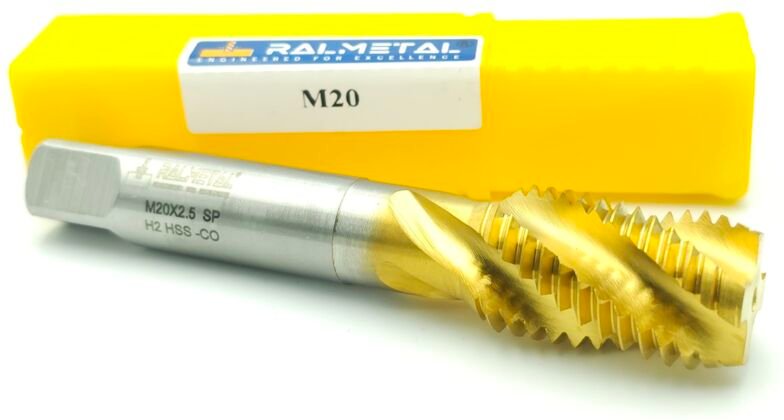 HSS-CO M20x2,5 H2 TiSiN DIN 376 Maschinengewindebohrer