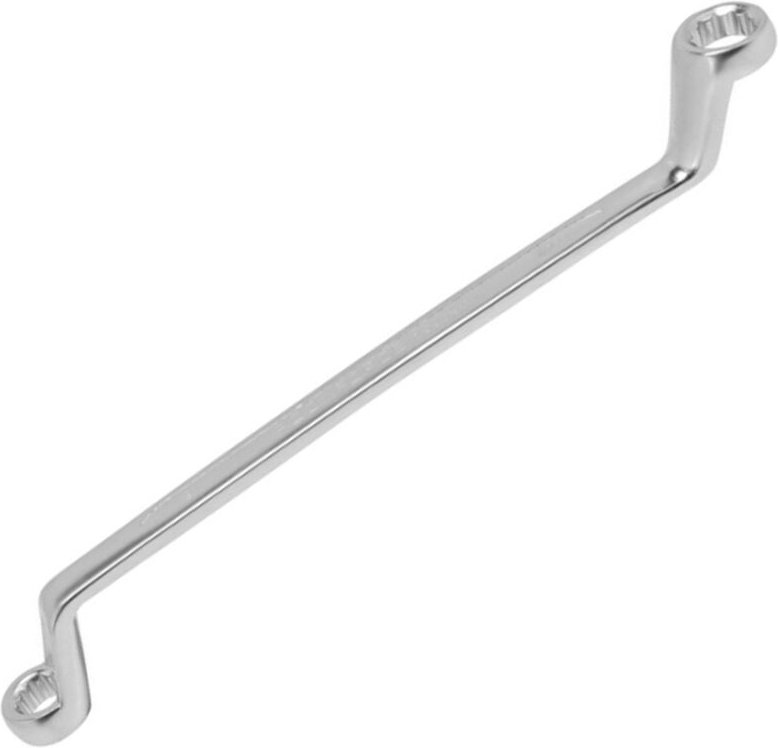 Abgewinkelter Ringschlüssel 8x10 mm 75° CrV