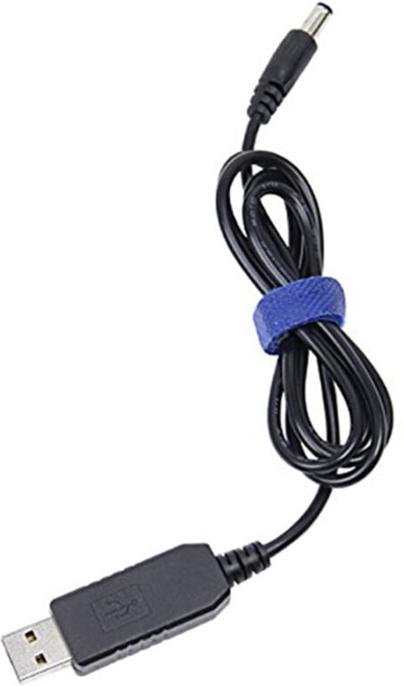 Tlily - USB-zu-DC-Konvertierungskabel, 5 v bis 9 v, Spannungs-Step-Up-Kabel, 5,5 x 2,1 mm, DC-Stecker, 1 m, Neu