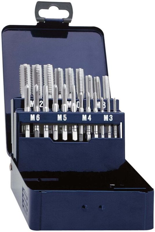 Eventus By Exact - 10701 Handgewindebohrer-Set 21teilig metrisch Rechtsschneidend din 352 hss 1 Se