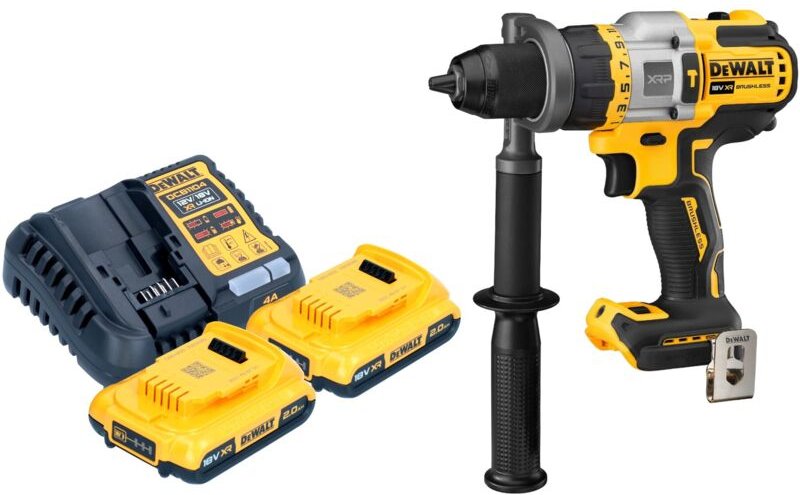 DeWalt DCD 999 D2 Akku Schlagbohrschrauber 18 V 95 Nm Brushless + 2x Akku 2,0 Ah + Ladegerät