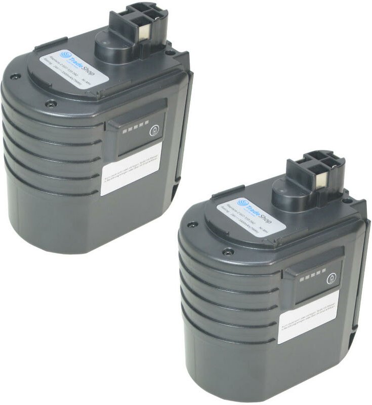 2x Trade-shop Premium Akku 24V/3300mAh ersetzt Kinzo 25C995EP Würth wa 24V 0702300924 apbo/sl 24V für Würth Bohrhammer a...