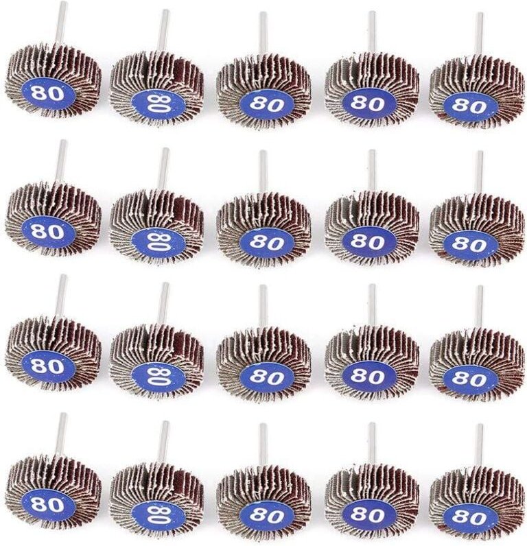 Fächerschleifscheiben, 20 Stück, 32 x 10 x 3,2 mm, Schleifscheiben-Set für elektrische Rotationswerkzeuge - Lntyq