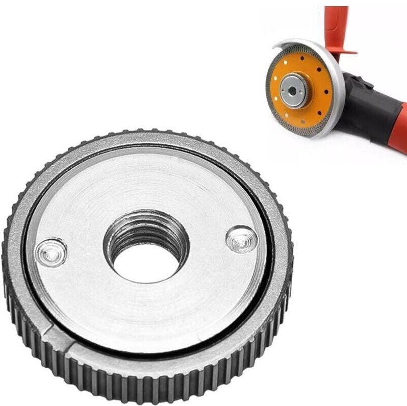 Die Schnellspannmutter ist für alle Winkelschleifer mit 14-mm-Gewinde geeignet. Winkelschleiferzubehör zum Schneiden von...