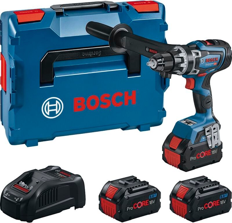 Werkzeug - 18V Akku-Bohrschrauber, 3x 8,0 Ah ProCORE Akkus, Ladegerät 0615A5002T - Bosch