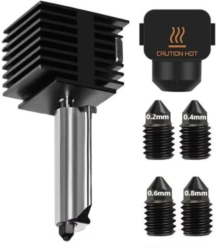 Thumbnail - Bambu Lab A1/A1 Mini-Hotend-Kit, abnehmbar, schnelle Montage, 0,2/0,4/0,6/0,8, Düse aus gehärtetem Stahl mit hohem Durch...