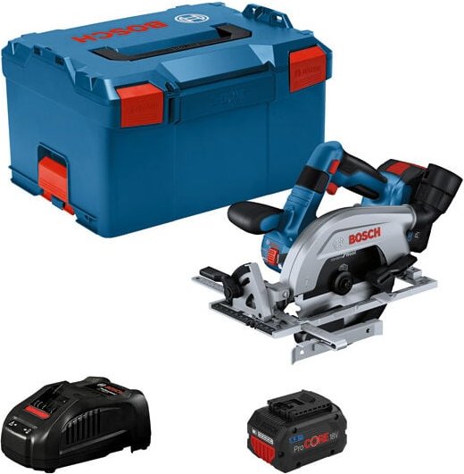 Thumbnail - Bosch Akku-Kreissäge gks 18V-57-2 l, 2x 5,5 Ah ProCore + Ladegerät in l-boxx