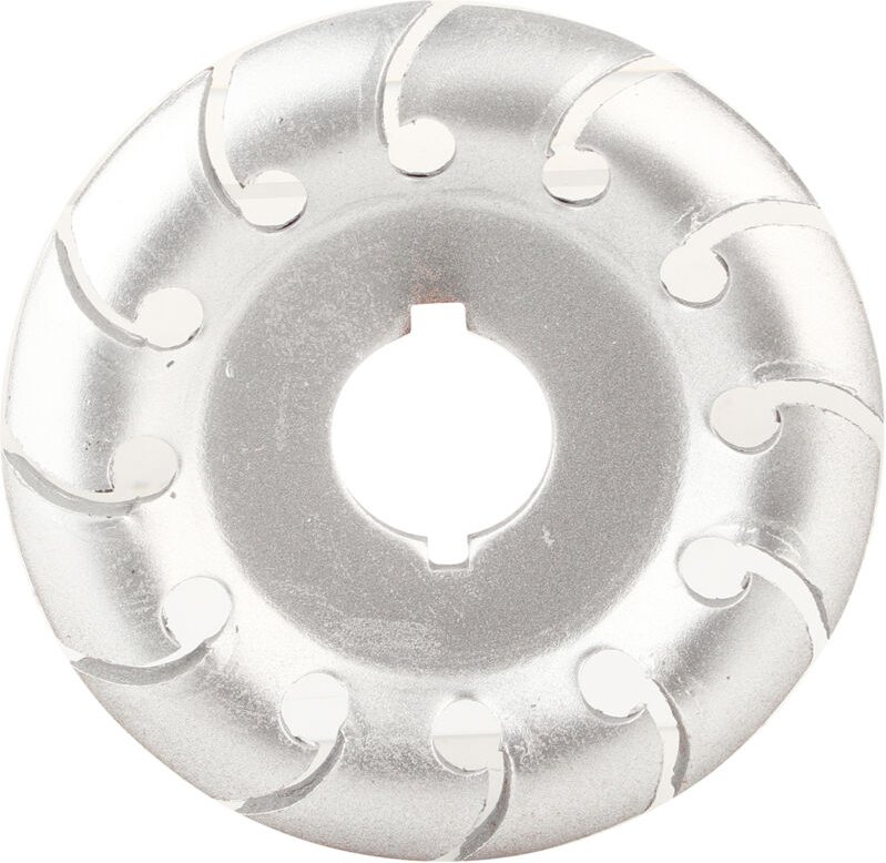 12-Zahn-Holzschnitzscheibe, Winkelschleifer-Ersatzteil, Manganstahl, silbergehärtet, 65 x 16 mm