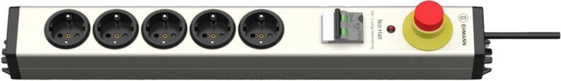 Thumbnail - 0873x00052035 Steckdosen-Verteiler Silber, Schwarz Schutzkontakt 1 St. - Ehmann