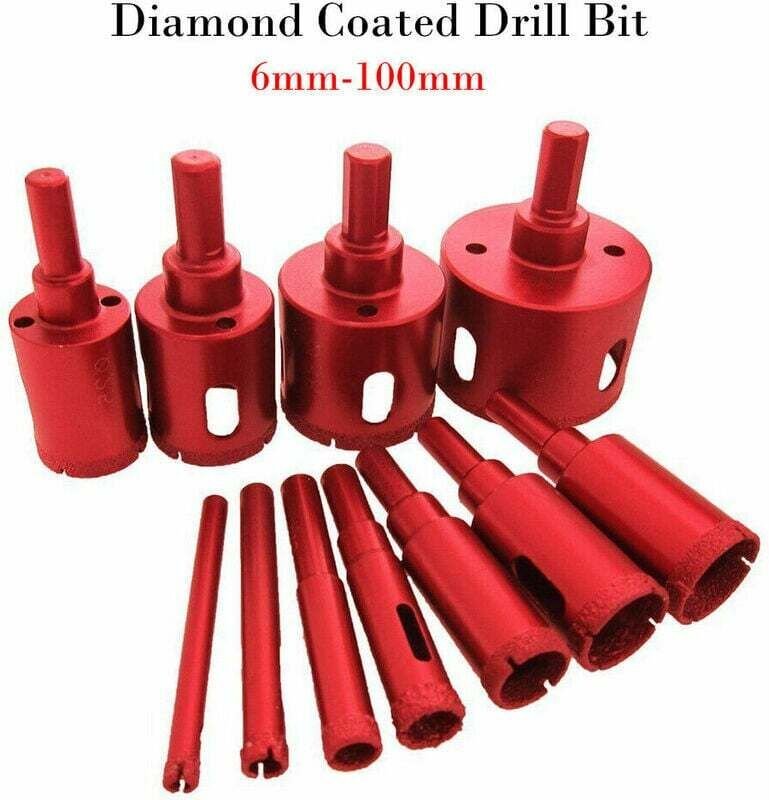 Stück 50 mm Diamantbohrer, Lochsägen-Bohrer-Zubehör zum Schneiden von Glas/Fliesen/Keramik/Marmor/Porzellan, Bohrer für ...