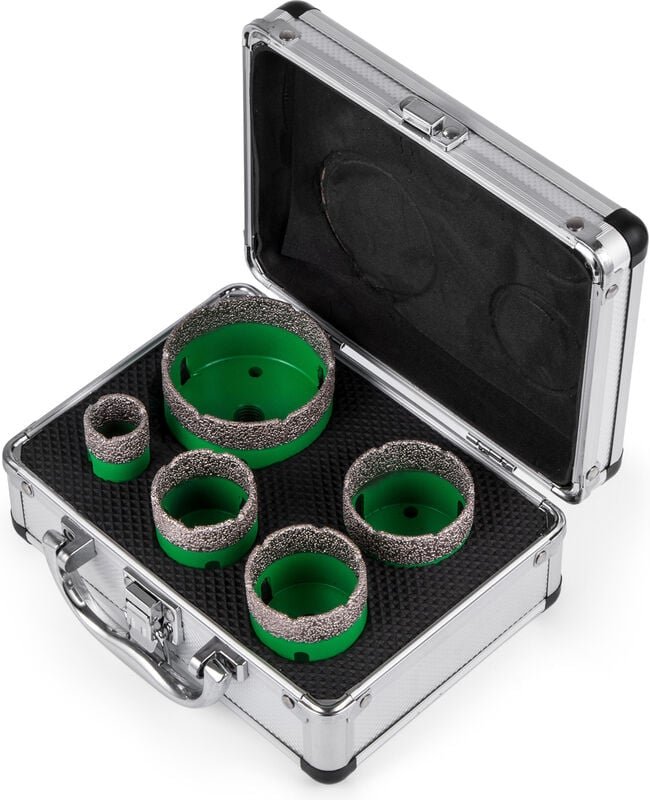 Diamant Lochsäge 22, 35, 40, 50, 65 mm, Fliesenbohrer Lochsäge M14 Gewinde, Diamantbohrer 60 mm Bohrerlänge, Glasbohrer ...