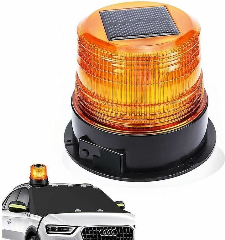 Nazalus-Hot Sale-12 V LED Solar-Verkehrswarnleuchte, solarbetriebene magnetische Notfall-Blitzleuchte, kabellose Straßen...