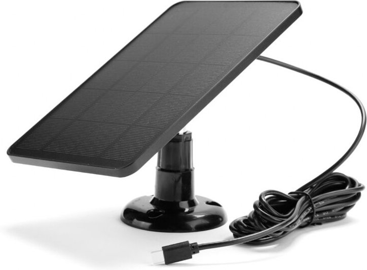 IP6 wasserdichtes Solarpanel, 360° drehbar, kontinuierliche Stromversorgung, 10 W, 5 V, USB-C-Anschluss, 3 m Ladekabel, ...