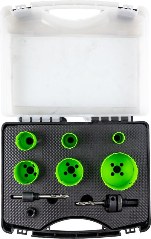 JBM - bimetall-lochsägenkoffer mit adaptern 53859