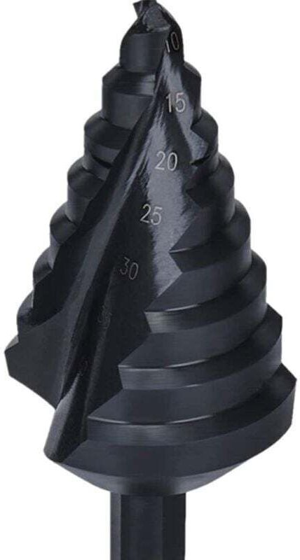 10–45 mm Titanbeschichteter HSS-Stahl-Spiralkegelbohrer für Aluminium, Kupfer und Edelstahl