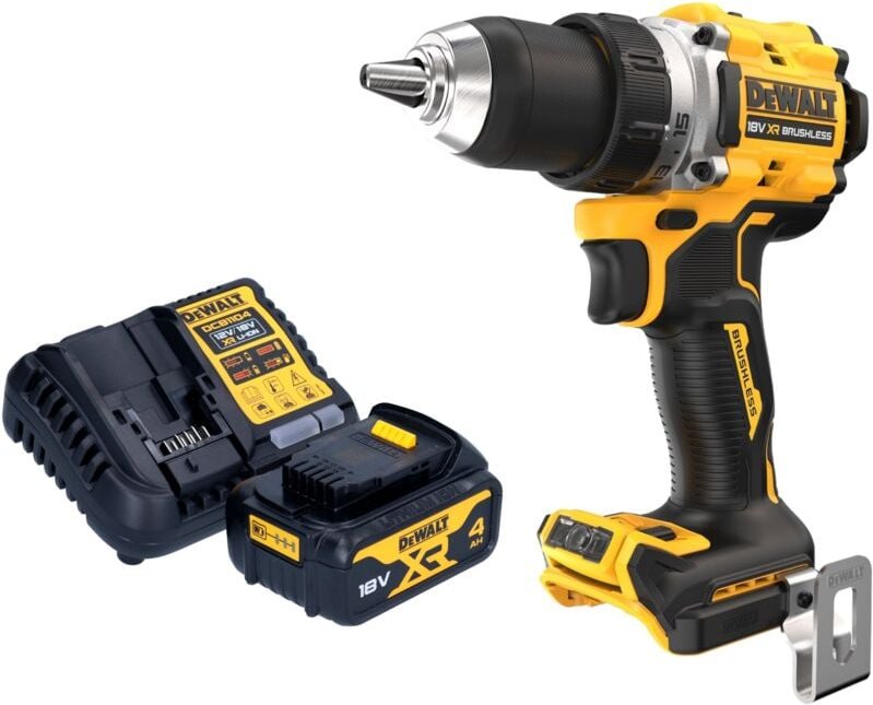 Thumbnail - DeWalt DCD 800 M1 Akku Bohrschrauber 18 V 90 Nm Brushless + 1x Akku 4,0 Ah + Ladegerät