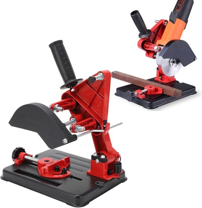 Vtizikl Support Fixe de meuleuse d'angle, Support de meuleuse d'angle Universel de glissière Robuste de Retour de Ressor...